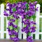 Artificial Bougainvillea Faux Flowers Plants for Outdoor Outside Summer Decoration, 2PCS Hanging Fake Silk Long Vines